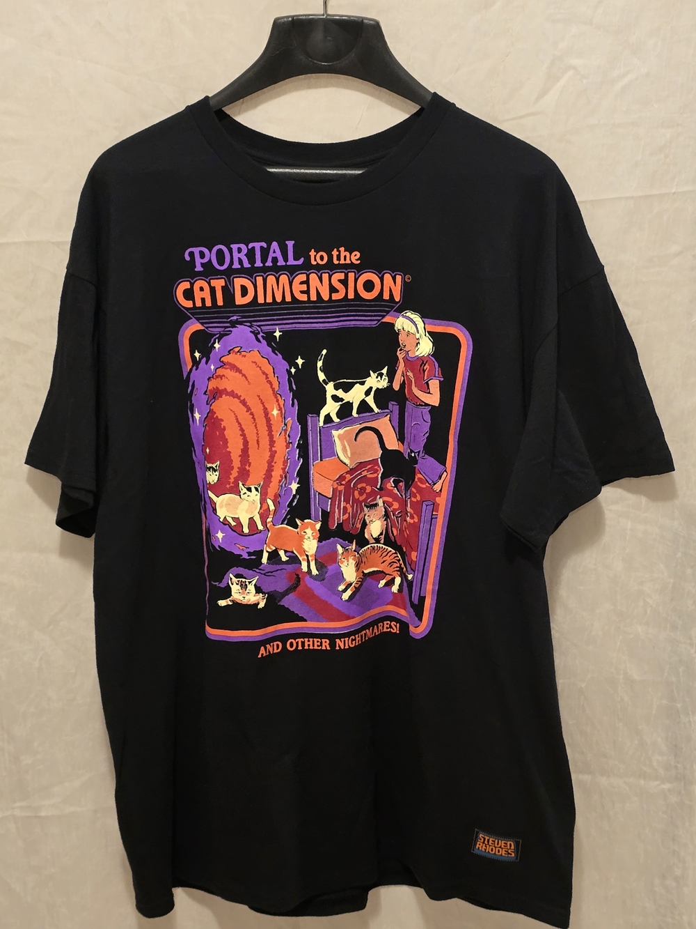 Portal to the Cat Dimension Graphic Tee - Black - Picture 2 of 5